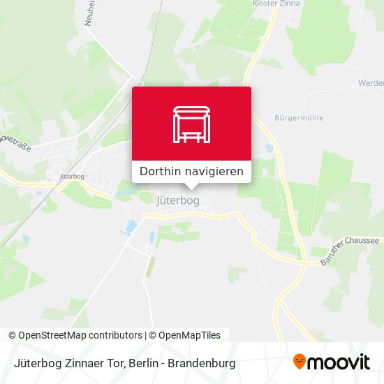 Jüterbog Zinnaer Tor Karte