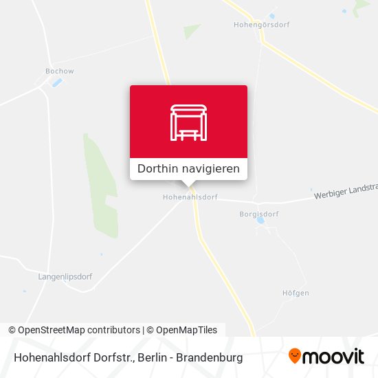 Hohenahlsdorf Dorfstr. Karte