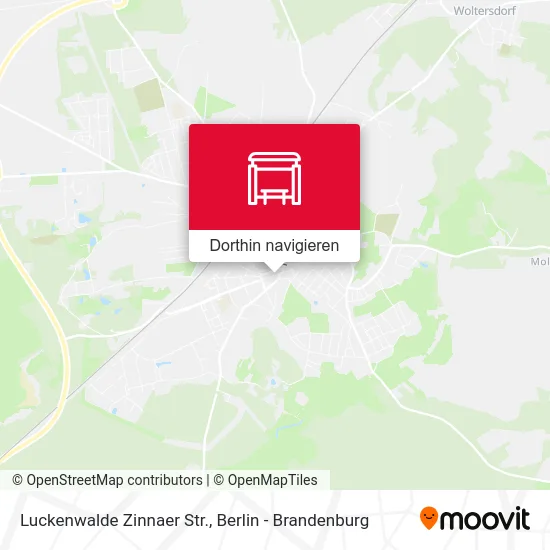 Luckenwalde Zinnaer Str. Karte