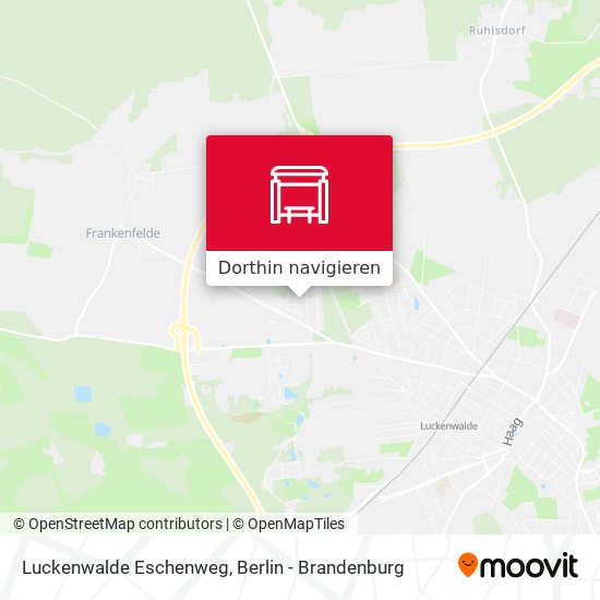 Luckenwalde Eschenweg Karte