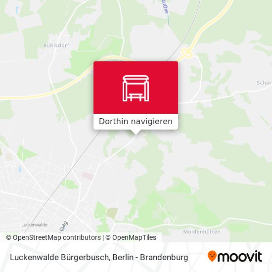 Luckenwalde Bürgerbusch Karte