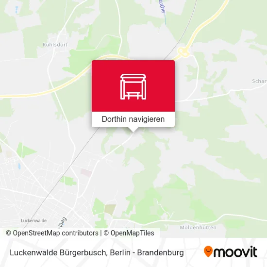 Luckenwalde Bürgerbusch Karte