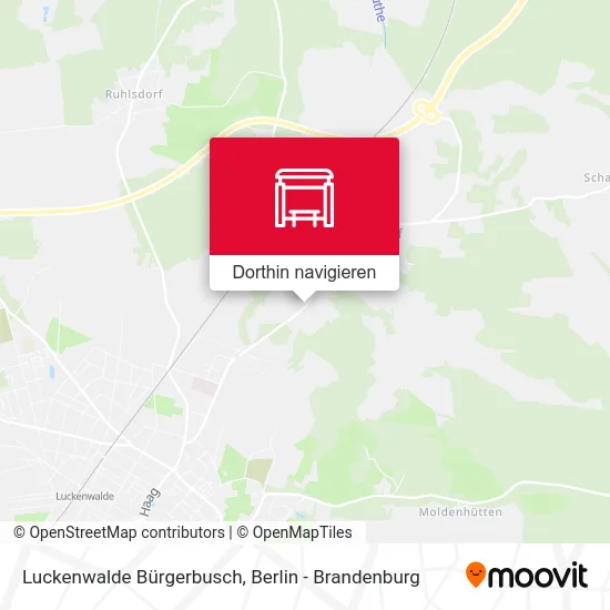 Luckenwalde Bürgerbusch Karte