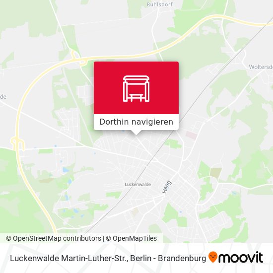 Luckenwalde Martin-Luther-Str. Karte
