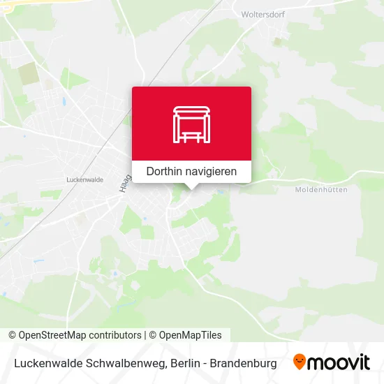 Luckenwalde Schwalbenweg Karte