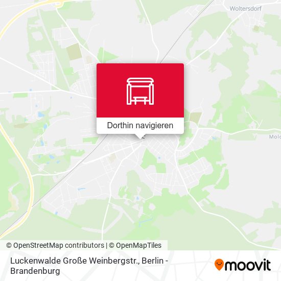 Luckenwalde Große Weinbergstr. Karte