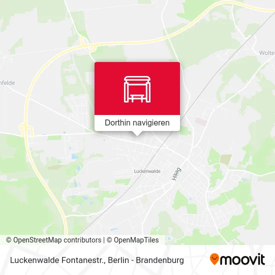 Luckenwalde Fontanestr. Karte