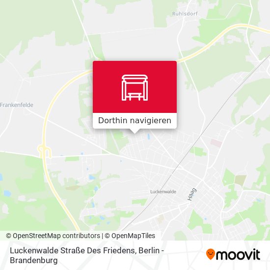 Luckenwalde Straße Des Friedens Karte