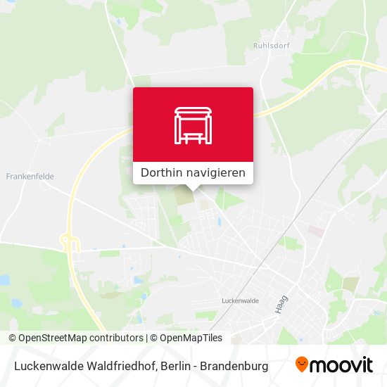 Luckenwalde Waldfriedhof Karte
