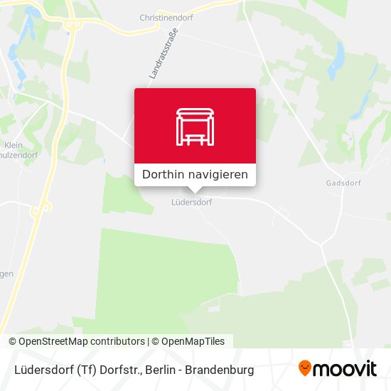 Lüdersdorf (Tf) Dorfstr. Karte