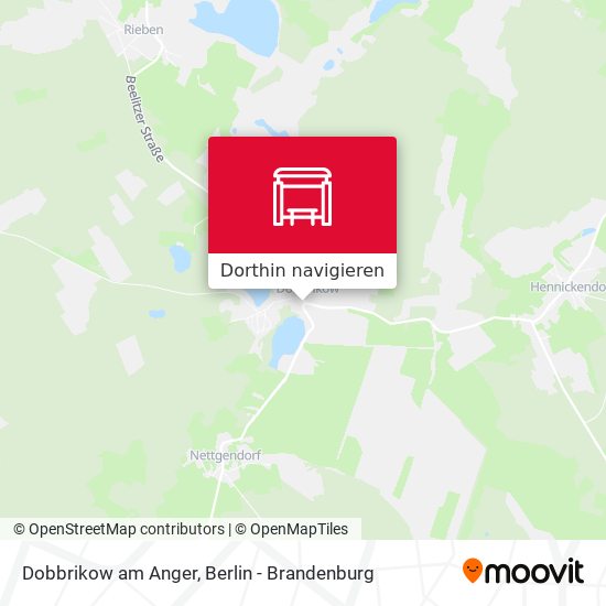 Dobbrikow am Anger Karte