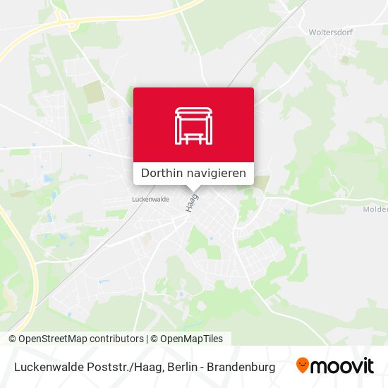 Luckenwalde Poststr./Haag Karte