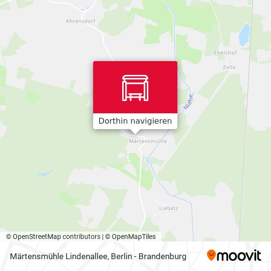 Märtensmühle Lindenallee Karte