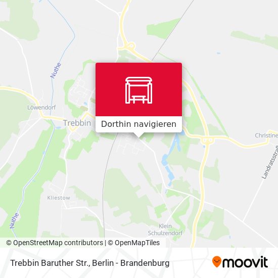 Trebbin Baruther Str. Karte