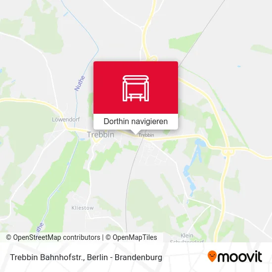 Trebbin Bahnhofstr. Karte