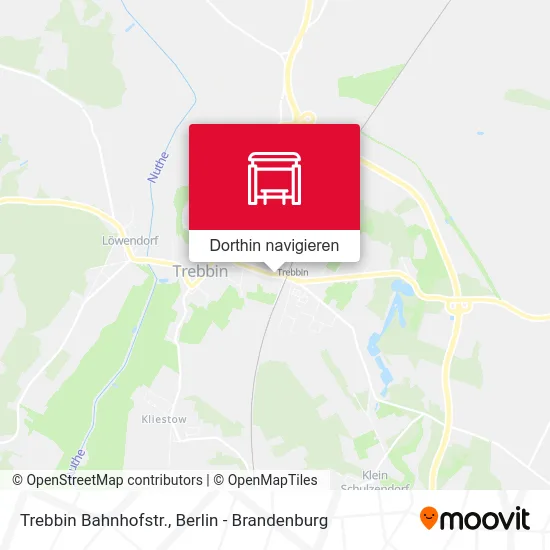 Trebbin Bahnhofstr. Karte
