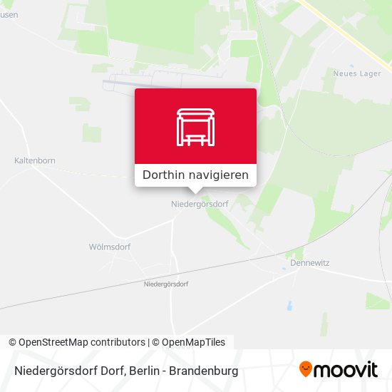 Niedergörsdorf Dorf Karte