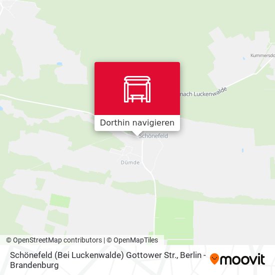 Schönefeld (Bei Luckenwalde) Gottower Str. Karte