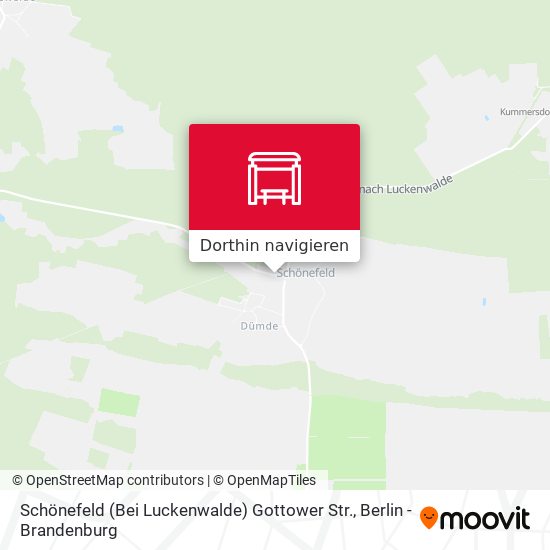 Schönefeld (Bei Luckenwalde) Gottower Str. Karte