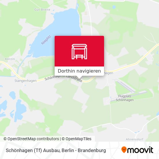 Schönhagen (Tf) Ausbau Karte