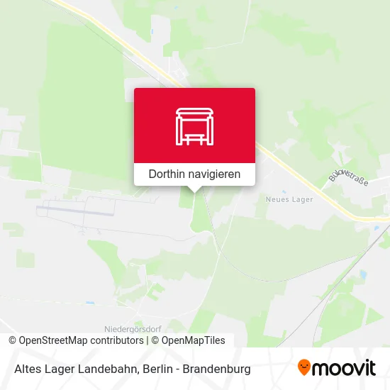 Altes Lager Landebahn Karte