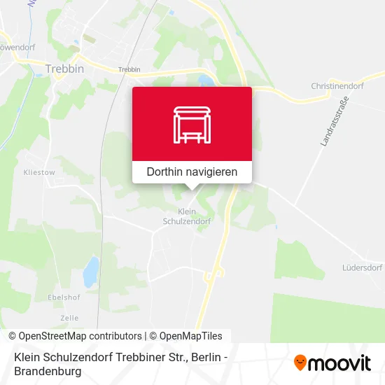 Klein Schulzendorf Trebbiner Str. Karte