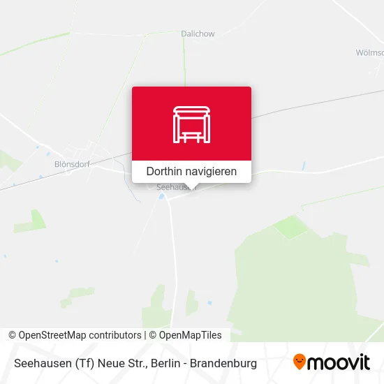 Seehausen (Tf) Neue Str. Karte