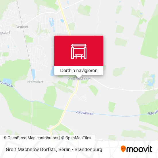 Groß Machnow Dorfstr. Karte