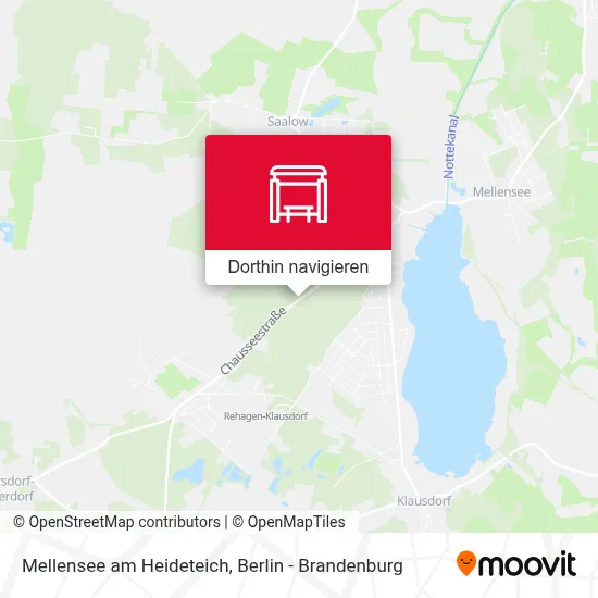 Mellensee am Heideteich Karte