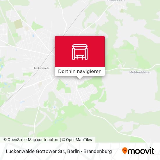 Luckenwalde Gottower Str. Karte