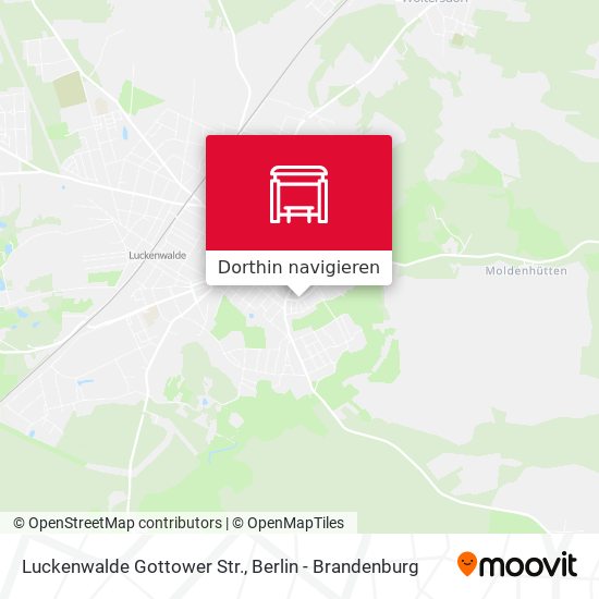 Luckenwalde Gottower Str. Karte