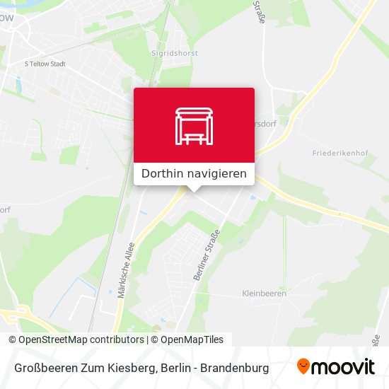 Großbeeren Zum Kiesberg Karte