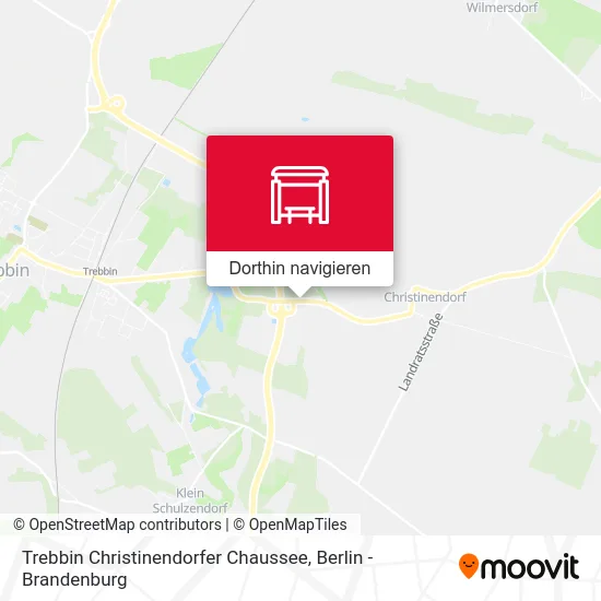 Trebbin Christinendorfer Chaussee Karte