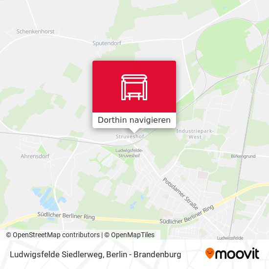Ludwigsfelde Siedlerweg Karte