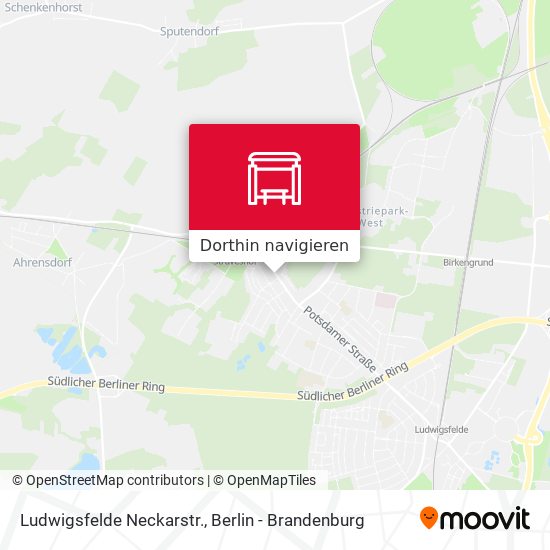 Ludwigsfelde Neckarstr. Karte
