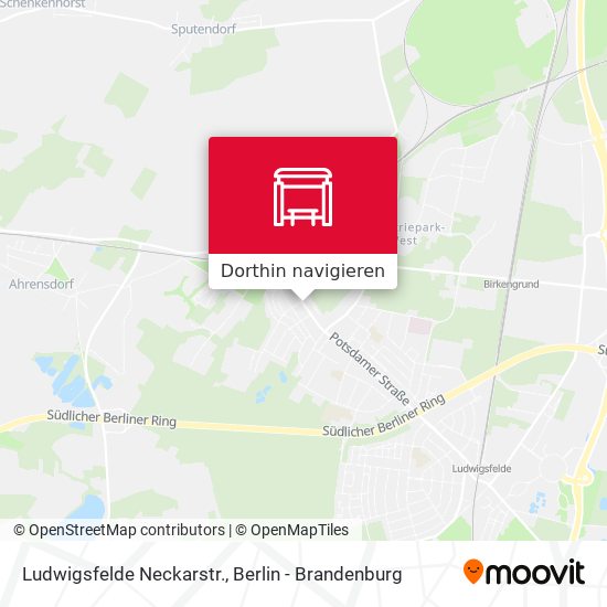Ludwigsfelde Neckarstr. Karte
