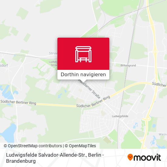 Ludwigsfelde Salvador-Allende-Str. Karte