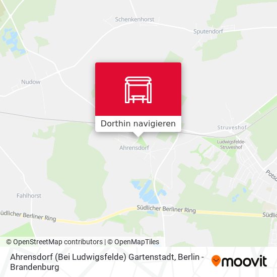 Ahrensdorf (Bei Ludwigsfelde) Gartenstadt Karte