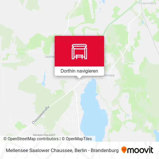 Mellensee Saalower Chaussee Karte