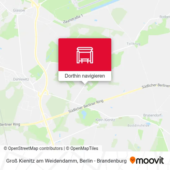 Groß Kienitz am Weidendamm Karte