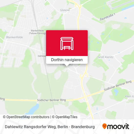 Dahlewitz Rangsdorfer Weg Karte