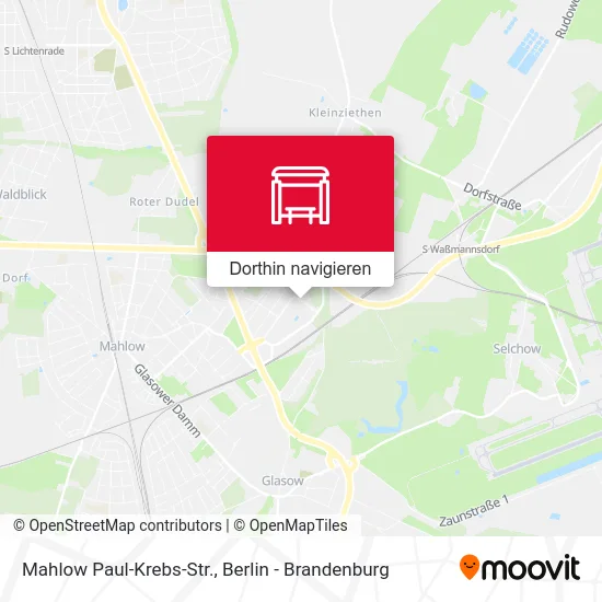 Mahlow Paul-Krebs-Str. Karte