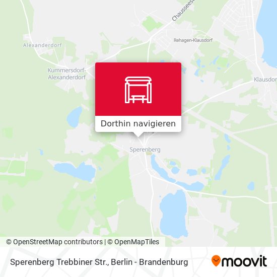 Sperenberg Trebbiner Str. Karte