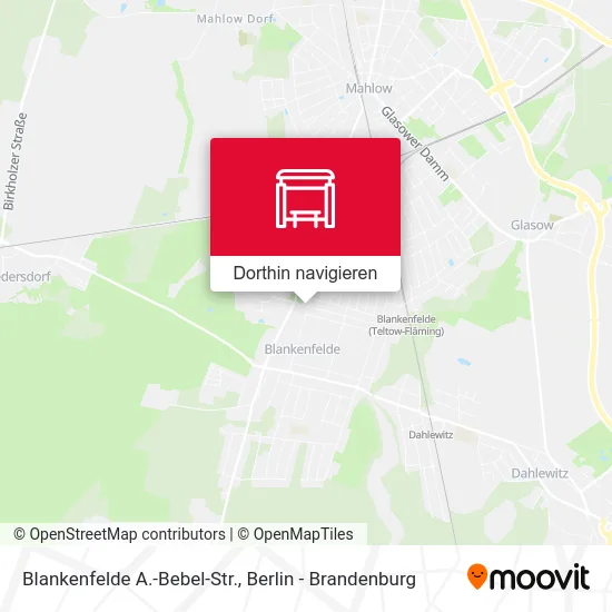 Blankenfelde A.-Bebel-Str. Karte