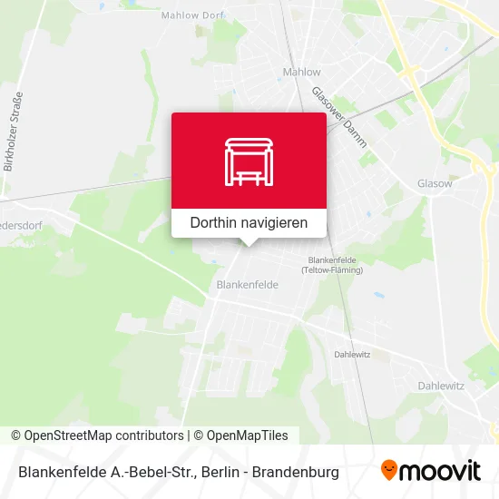 Blankenfelde A.-Bebel-Str. Karte