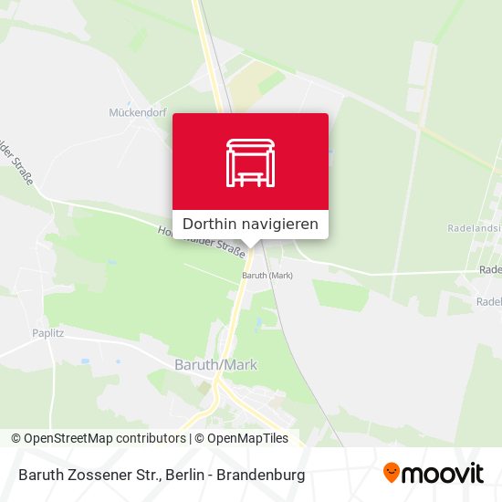 Baruth Zossener Str. Karte