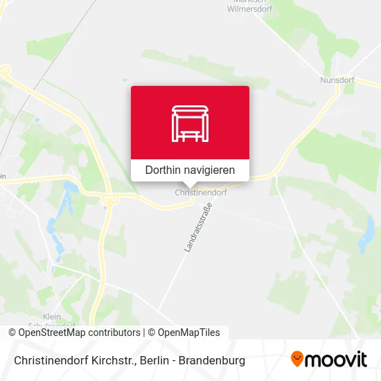 Christinendorf Kirchstr. Karte