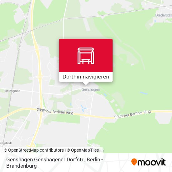 Genshagen Genshagener Dorfstr. Karte
