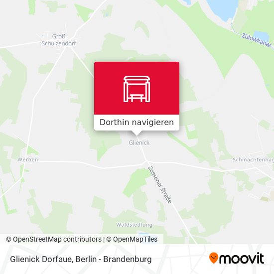 Glienick Dorfaue Karte