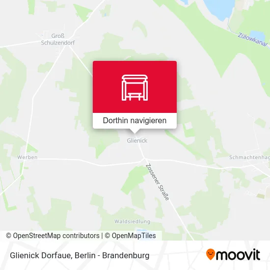 Glienick Dorfaue Karte